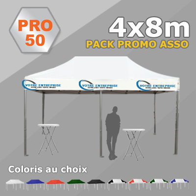 Tente Pliante 4x8 PRO50 Pack Promo ASSO