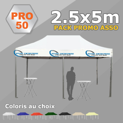 Tente Pliante 2x4 PRO50 Pack Promo ASSO