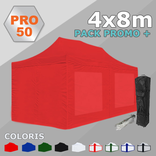 Tente pliante 4x8 PRO50 Pack promo +
