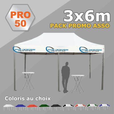 Tente Pliante 3x6 PRO50 Pack Promo ASSO