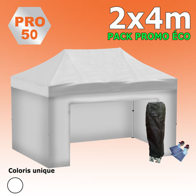 Tente pliante 2x4 PRO50 Pack promo ECO