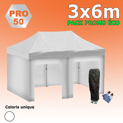 Tente pliante 3x6 PRO50 Pack promo ECO