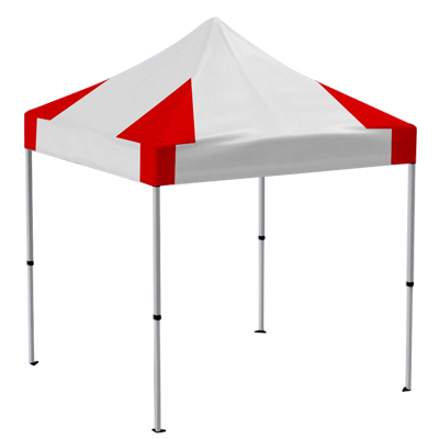 Tente pliante 4x4m Pro40 Toit Blanc/Rouge 500g