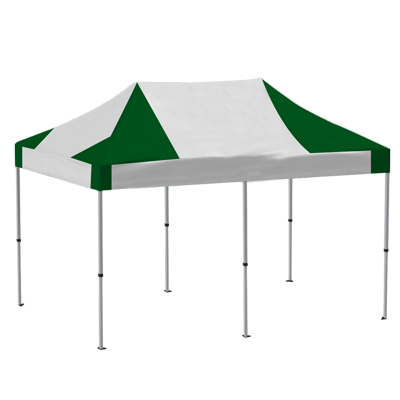 Tente pliante 3X6m Pro40 Toit Blanc/Vert 500g