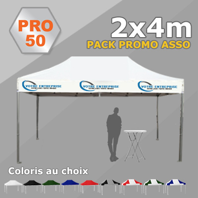 Tente Pliante 2x4 PRO50 Pack Promo ASSO