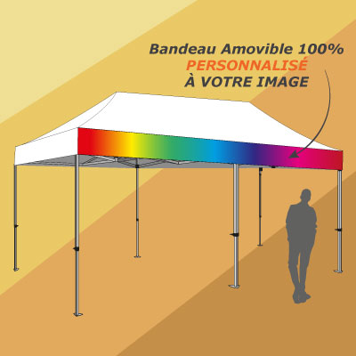 Bandeau amovible 5m personnalisé