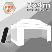 Tente pliante 2x4 PRO40 Pack promo PVC "Bâche Camion"