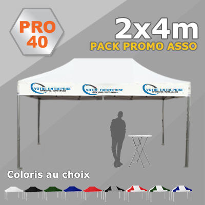 Tente Pliante 2x4 PRO40 Pack Promo ASSO