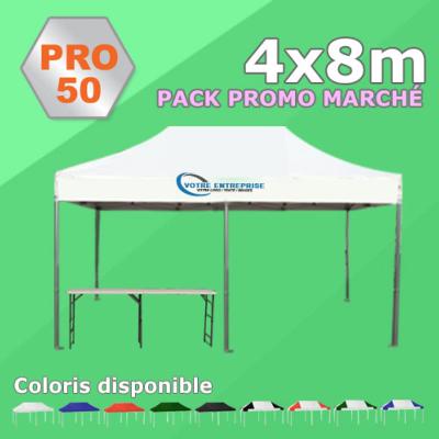 Tente Pliante 4x8 PRO50 Pack Promo MARCHÉ