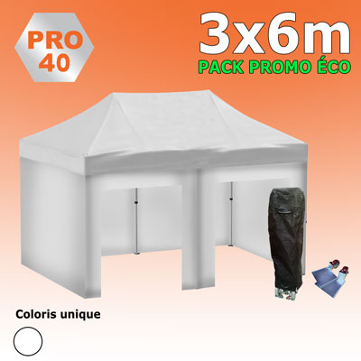 Tente pliante 3x6 PRO40 Pack promo ECO