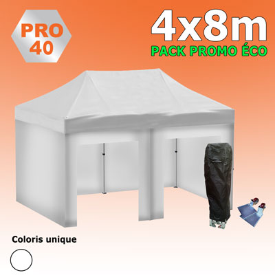 Tente pliante 4x8 PRO40 Pack promo ECO