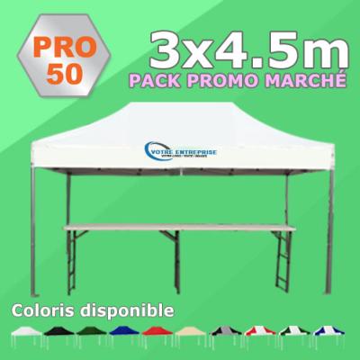 Tente Pliante 3x4.5 PRO50 Pack Promo MARCHÉ