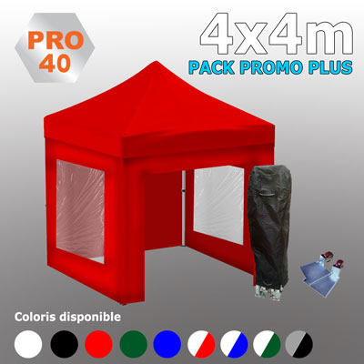 Tente pliante 4x4 PRO40 Pack promo +