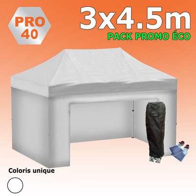 Tente pliante 3x4.5 PRO40 Pack promo ECO