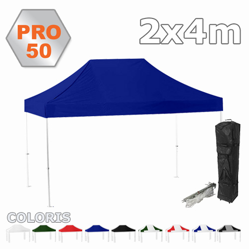 Tente pliante 2x4 PRO50 couleur au choix