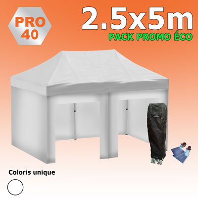 Tente pliante 2.5x5 PRO40 Pack promo ECO