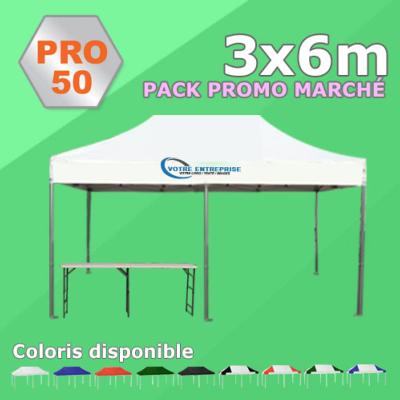 Tente Pliante 3x6 PRO50 Pack Promo MARCHÉ