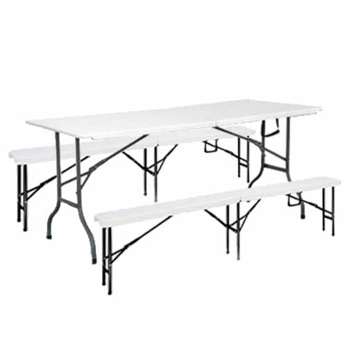 Lot Table et Banc PVC